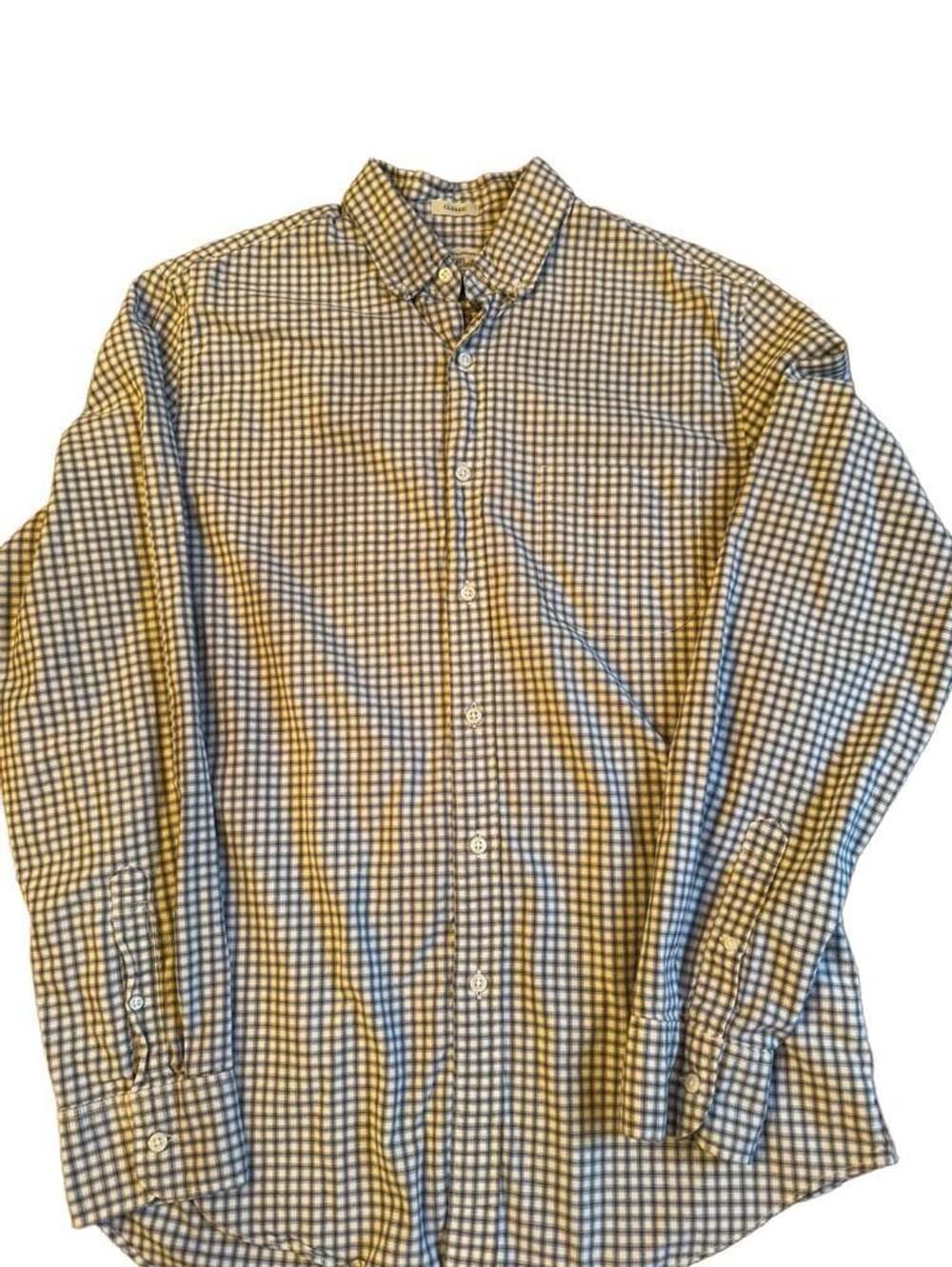 J. Crew Secret Wash Shirting Classic Fit Gingham Stretch Long Sleeve Button Down